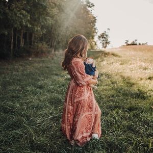 Pink Lilly Off the Shoulder Maxi Dress